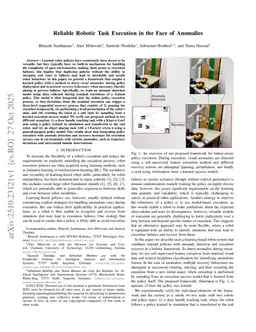 Reliable Robotic Task Execution in the Face of Anomalies