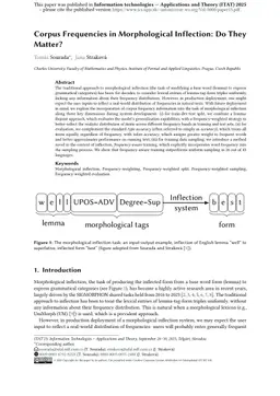 Corpus Frequencies in Morphological Inflection: Do They Matter?