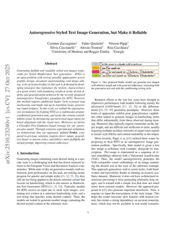 Autoregressive Styled Text Image Generation, but Make it Reliable