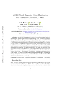 hYOLO Model: Enhancing Object Classification with Hierarchical Context in YOLOv8