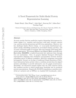 A Novel Framework for Multi-Modal Protein Representation Learning