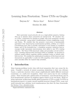 Learning from Frustration: Torsor CNNs on Graphs