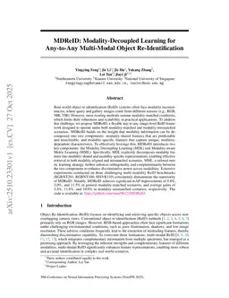 MDReID: Modality-Decoupled Learning for Any-to-Any Multi-Modal Object Re-Identification