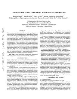 Low-Resource Audio Codec (LRAC): 2025 Challenge Description