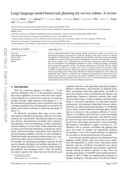 Large language model-based task planning for service robots: A review