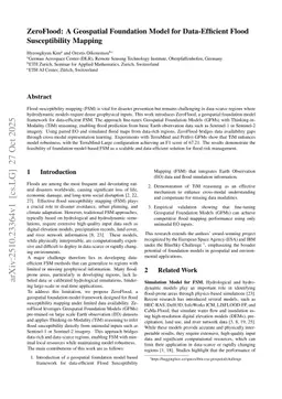 ZeroFlood: Flood Hazard Mapping from Single-Modality SAR Using Geo-Foundation Models