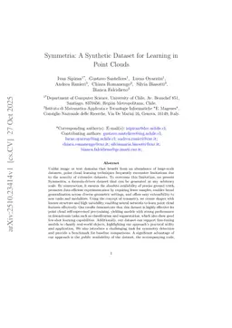 Symmetria: A Synthetic Dataset for Learning in Point Clouds