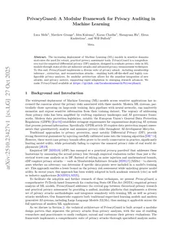 PrivacyGuard: A Modular Framework for Privacy Auditing in Machine Learning