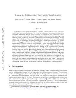 Human-AI Collaborative Uncertainty Quantification