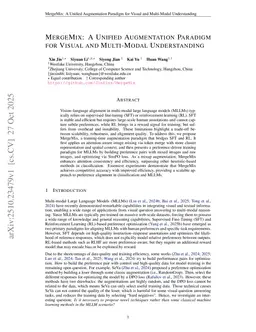MergeMix: A Unified Augmentation Paradigm for Visual and Multi-Modal Understanding