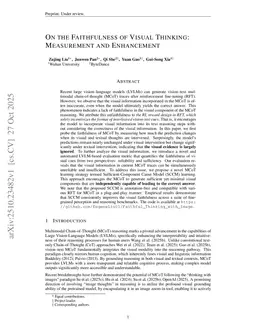 On the Faithfulness of Visual Thinking: Measurement and Enhancement