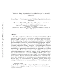 Training Deep Physics-Informed Kolmogorov-Arnold Networks