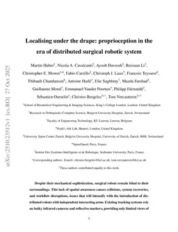 Localising under the drape: proprioception in the era of distributed surgical robotic system