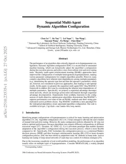 Sequential Multi-Agent Dynamic Algorithm Configuration