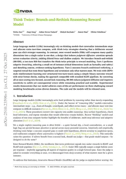 Think Twice: Branch-and-Rethink Reasoning Reward Model