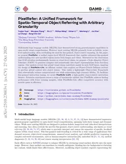 PixelRefer: A Unified Framework for Spatio-Temporal Object Referring with Arbitrary Granularity