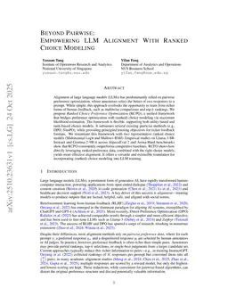 Beyond Pairwise: Empowering LLM Alignment With Ranked Choice Modeling