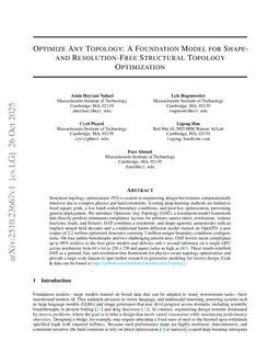 Optimize Any Topology: A Foundation Model for Shape- and Resolution-Free Structural Topology Optimization