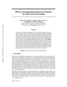 DBLoss: Decomposition-based Loss Function for Time Series Forecasting
