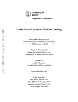 On the Societal Impact of Machine Learning