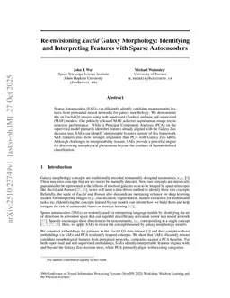 Re-envisioning Euclid Galaxy Morphology: Identifying and Interpreting Features with Sparse Autoencoders