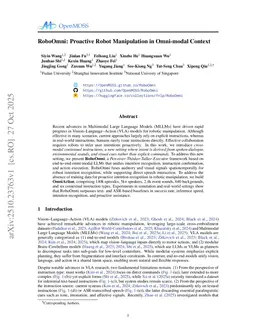 RoboOmni: Proactive Robot Manipulation in Omni-modal Context