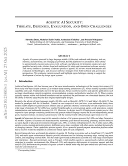 Agentic AI Security: Threats, Defenses, Evaluation, and Open Challenges