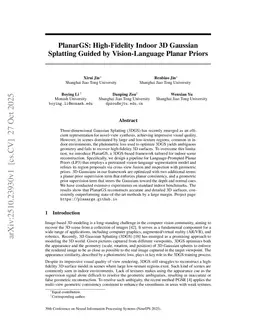PlanarGS: High-Fidelity Indoor 3D Gaussian Splatting Guided by Vision-Language Planar Priors