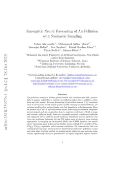 Synergistic Neural Forecasting of Air Pollution with Stochastic Sampling