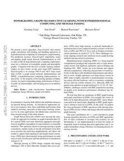 HyperGraphX: Graph Transductive Learning with Hyperdimensional Computing and Message Passing