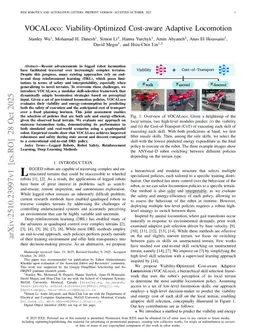 VOCALoco: Viability-Optimized Cost-aware Adaptive Locomotion