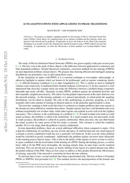 Auto-Adaptive PINNs with Applications to Phase Transitions