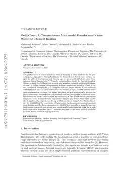 MedDChest: A Content-Aware Multimodal Foundational Vision Model for Thoracic Imaging