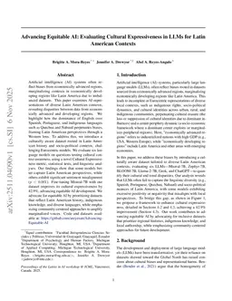 Advancing Equitable AI: Evaluating Cultural Expressiveness in LLMs for Latin American Contexts