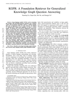 KGFR: A Foundation Retriever for Generalized Knowledge Graph Question Answering