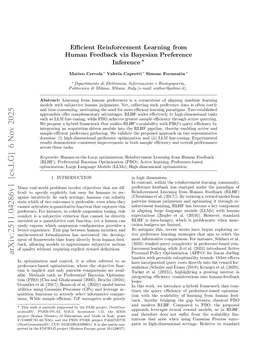 Efficient Reinforcement Learning from Human Feedback via Bayesian Preference Inference