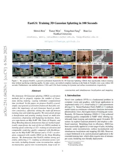 FastGS: Training 3D Gaussian Splatting in 100 Seconds