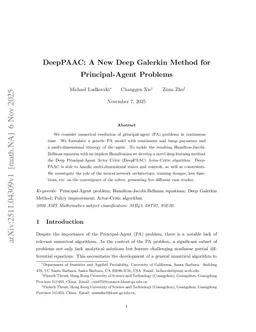 DeepPAAC: A New Deep Galerkin Method for Principal-Agent Problems