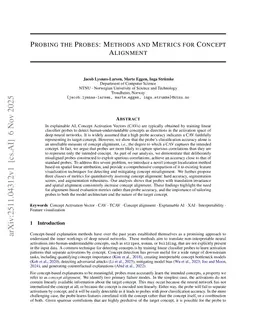 Probing the Probes: Methods and Metrics for Concept Alignment