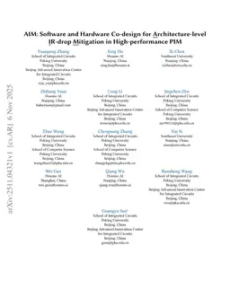 AIM: Software and Hardware Co-design for Architecture-level IR-drop Mitigation in High-performance PIM
