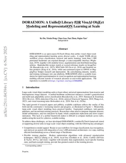DORAEMON: A Unified Library for Visual Object Modeling and Representation Learning at Scale
