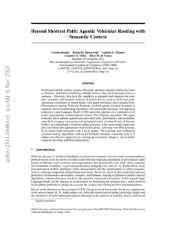 Beyond Shortest Path: Agentic Vehicular Routing with Semantic Context