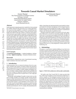 Towards Causal Market Simulators
