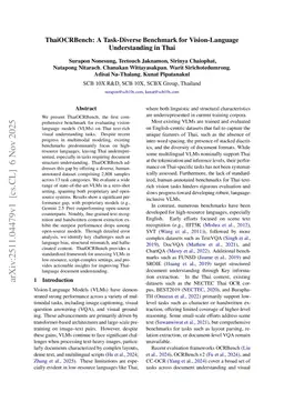 ThaiOCRBench: A Task-Diverse Benchmark for Vision-Language Understanding in Thai