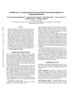 IntelliProof: An Argumentation Network-based Conversational Helper for Organized Reflection