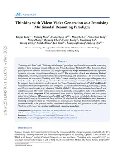 Thinking with Video: Video Generation as a Promising Multimodal Reasoning Paradigm