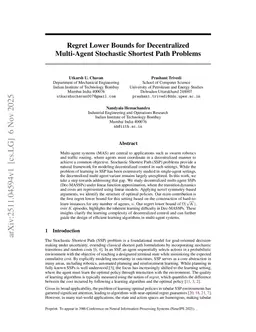 Regret Lower Bounds for Decentralized Multi-Agent Stochastic Shortest Path Problems