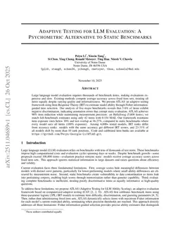 Adaptive Testing for LLM Evaluation: A Psychometric Alternative to Static Benchmarks