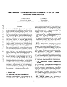 DARN: Dynamic Adaptive Regularization Networks for Efficient and Robust Foundation Model Adaptation