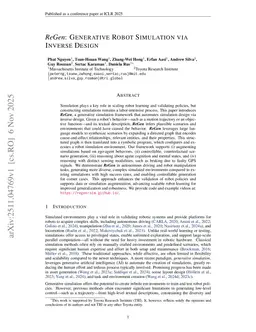 ReGen: Generative Robot Simulation via Inverse Design